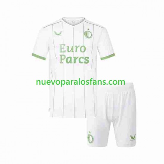 Camiseta de Fútbol Feyenoord Rotterdam Niño Tercera 2023-2024 Manga Corta