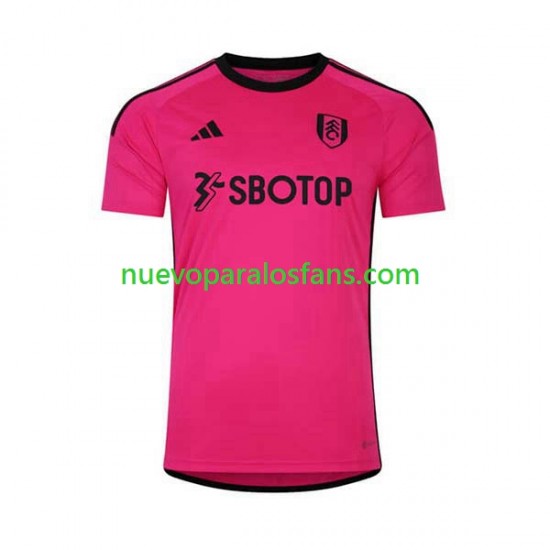 Camiseta de Fútbol Fulham Hombre Exterior 2023-2024 Manga Corta