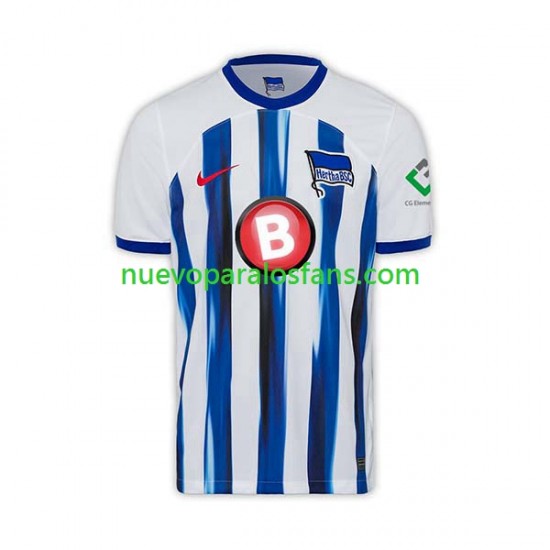 Camiseta de Fútbol Hertha BSC Hombre Casa 2023-2024 Manga Corta