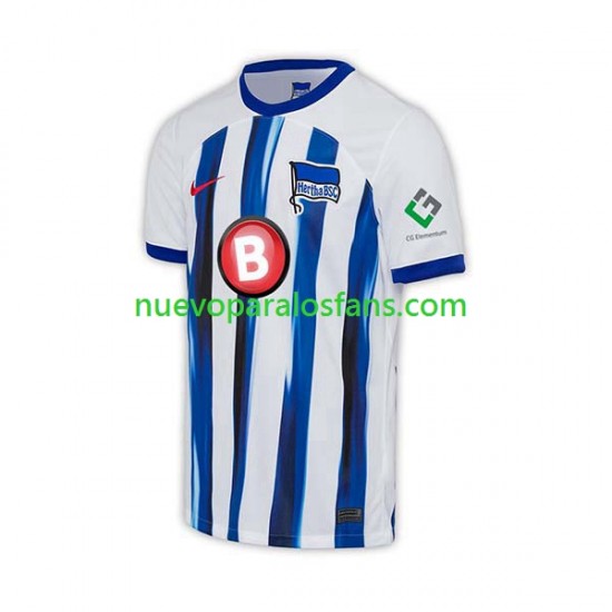 Camiseta de Fútbol Hertha BSC Hombre Casa 2023-2024 Manga Corta