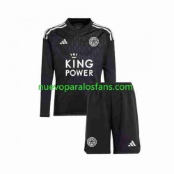 Camiseta de Fútbol Leicester City Portero Niño Tercera 2023-2024 Manga Larga