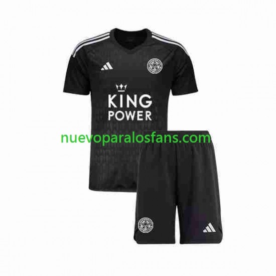 Camiseta de Fútbol Leicester City Portero Niño Tercera 2023-2024 Manga Corta