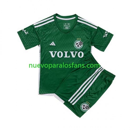 Camiseta de Fútbol Maccabi Haifa Niño Casa 2023-2024 Manga Corta
