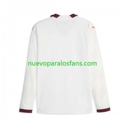 Camiseta de Fútbol Manchester City Hombre Exterior 2023-2024 Manga Larga