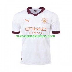 Camiseta de Fútbol Manchester City Hombre Exterior 2023-2024 Manga Corta