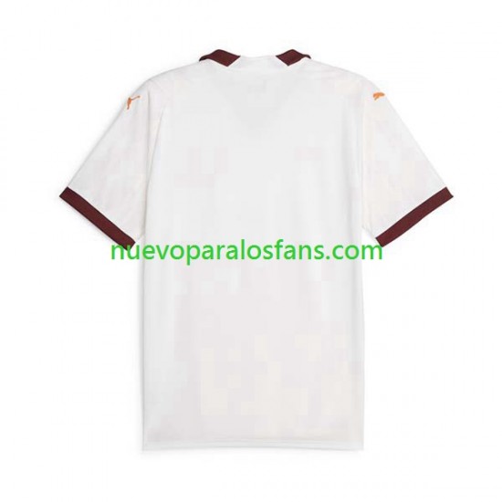 Camiseta de Fútbol Manchester City Hombre Exterior 2023-2024 Manga Corta