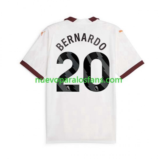Camiseta de Fútbol Manchester City Bernardo Silva 20 Hombre Exterior 2023-2024 Manga Corta