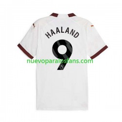 Camiseta de Fútbol Manchester City Erling Haaland 9 Hombre Exterior 2023-2024 Manga Corta