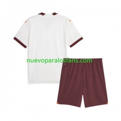 Camiseta de Fútbol Manchester City Niño Exterior 2023-2024 Manga Corta