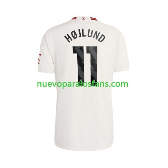 Camiseta de Fútbol Manchester United Rasmus Hojlund 11 Hombre Tercera 2023-2024 Manga Corta