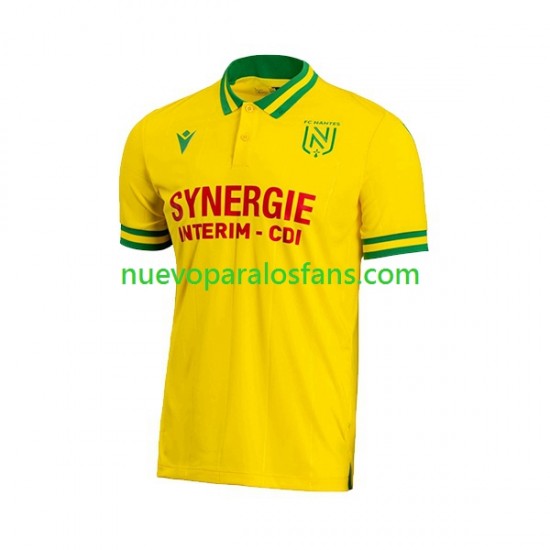 Camiseta de Fútbol Nantes Hombre Casa 2023-2024 Manga Corta