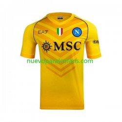 Camiseta de Fútbol Napoli Portero Hombre Exterior 2023-2024 Manga Corta