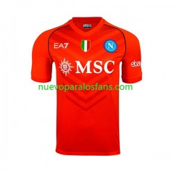 Camiseta de Fútbol Napoli Portero Hombre Casa 2023-2024 Manga Corta