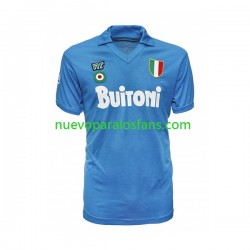 Camiseta de Fútbol Napoli 1987 1988 Retro Hombre Casa Manga Corta