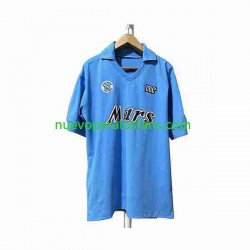 Camiseta de Fútbol Napoli 1989 1990 Retro Hombre Casa Manga Corta