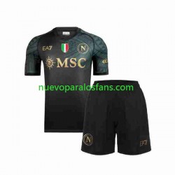 Camiseta de Fútbol Napoli Niño Tercera 2023-2024 Manga Corta