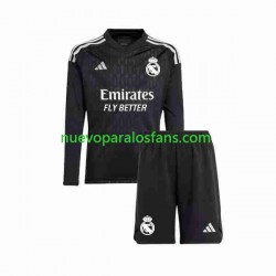Camiseta de Fútbol Real Madrid Portero Niño Exterior 2023-2024 Manga Larga