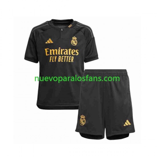 Camiseta de Fútbol Real Madrid Niño Tercera 2023-2024 Manga Corta