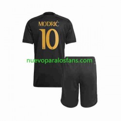 Camiseta de Fútbol Real Madrid Modrić Luka 10 Niño Tercera 2023-2024 Manga Corta