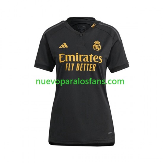 Camiseta de Fútbol Real Madrid Mujer Tercera 2023-2024 Manga Corta