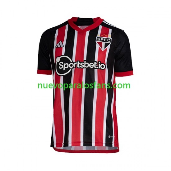 Camiseta de Fútbol Sao Paulo Hombre Exterior 2023-2024 Manga Corta