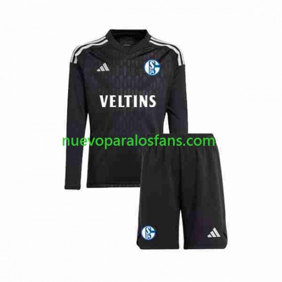 Camiseta de Fútbol Schalke 04 Portero Niño Exterior 2023-2024 Manga Larga
