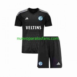 Camiseta de Fútbol Schalke 04 Portero Niño Exterior 2023-2024 Manga Corta