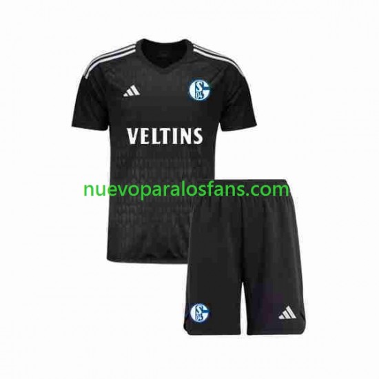Camiseta de Fútbol Schalke 04 Portero Niño Exterior 2023-2024 Manga Corta