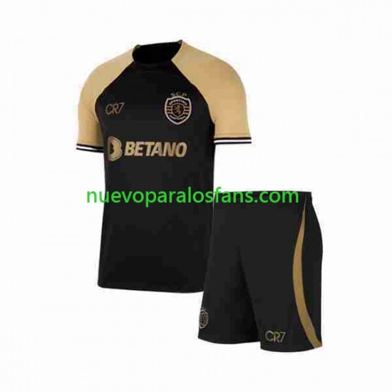 Camiseta de Fútbol Sporting CP Niño Tercera 2023-2024 Manga Corta