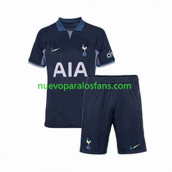 Camiseta de Fútbol Tottenham Hotspur Niño Exterior 2023-2024 Manga Corta
