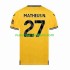 Camiseta de Fútbol Wolverhampton Wanderers Matheus Nunes 27 Hombre Casa 2023-2024 Manga Corta