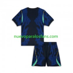 Camiseta de Fútbol Brasil Niño Exterior Copa Mundial 2026 Manga Corta