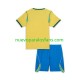 Camiseta de Fútbol Brasil Niño Casa Copa Mundial 2026 Manga Corta