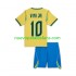 Camiseta de Fútbol Brasil Vinicius Junior 10 Niño Casa Copa Mundial 2026 Manga Corta
