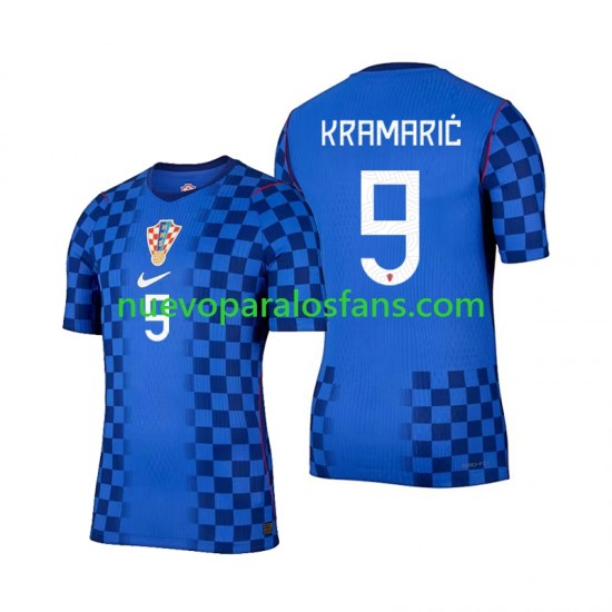 Camiseta de Fútbol Croacia Andrej Kramaric 9 Hombre Exterior Copa Mundial 2026 Manga Corta