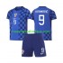 Camiseta de Fútbol Croacia Andrej Kramaric 9 Niño Exterior Copa Mundial 2026 Manga Corta