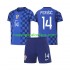 Camiseta de Fútbol Croacia Ivan Perisic 14 Niño Exterior Copa Mundial 2026 Manga Corta