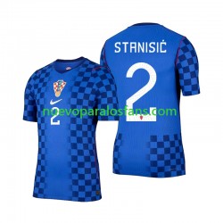 Camiseta de Fútbol Croacia Josip Stanisic 2 Hombre Exterior Copa Mundial 2026 Manga Corta