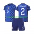 Camiseta de Fútbol Croacia Josip Stanisic 2 Niño Exterior Copa Mundial 2026 Manga Corta