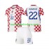 Camiseta de Fútbol Croacia Luka Vuskovic 22 Niño Casa Copa Mundial 2026 Manga Corta
