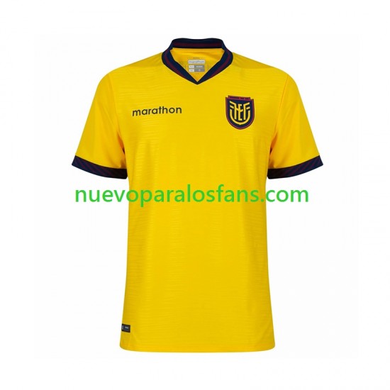 Camiseta de Fútbol Ecuador Hombre Casa Copa Mundial 2026 Manga Corta