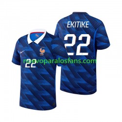 Camiseta de Fútbol Francia Hugo Ekitike 22 Hombre Casa Copa Mundial 2026 Manga Corta