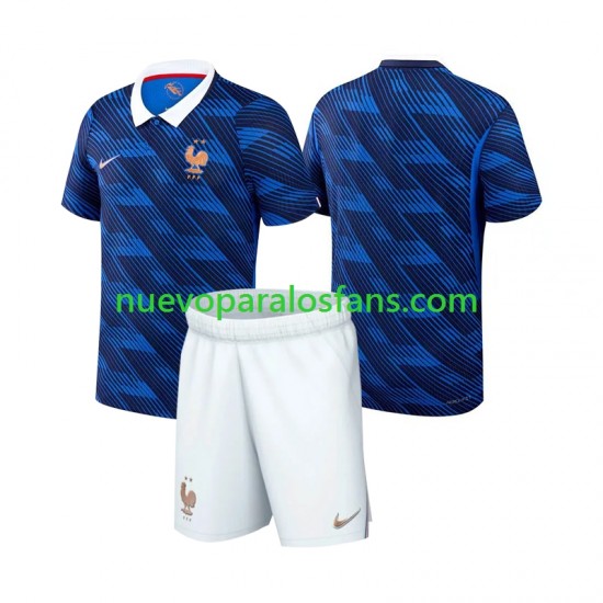 Camiseta de Fútbol Francia Niño Casa Copa Mundial 2026 Manga Corta