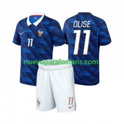Camiseta de Fútbol Francia Michael Olise 11 Niño Casa Copa Mundial 2026 Manga Corta