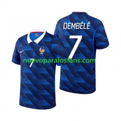 Camiseta de Fútbol Francia Ousmane Dembele 7 Hombre Casa Copa Mundial 2026 Manga Corta