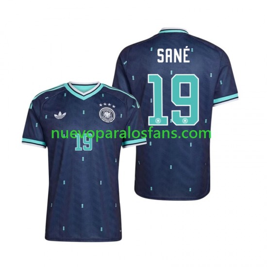 Camiseta de Fútbol Alemania Leroy Sane 19 Hombre Exterior Copa Mundial 2026 Manga Corta