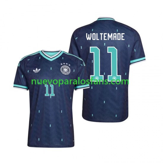 Camiseta de Fútbol Alemania Nick Woltemade 11 Hombre Exterior Copa Mundial 2026 Manga Corta