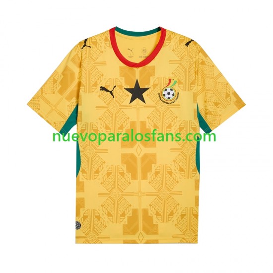 Camiseta de Fútbol Ghana Hombre Exterior Copa Mundial 2026 Manga Corta
