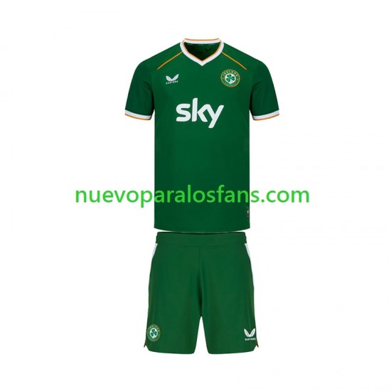 Camiseta de Fútbol Irlanda Niño Casa 2026 Manga Corta