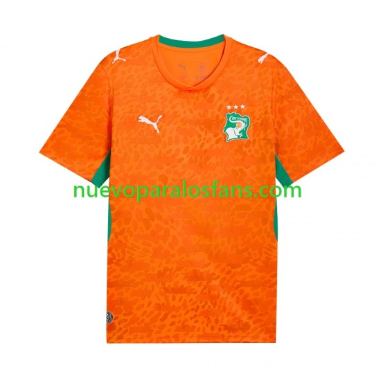 Camiseta de Fútbol Costa De Marfil Hombre Casa Copa Mundial 2026 Manga Corta